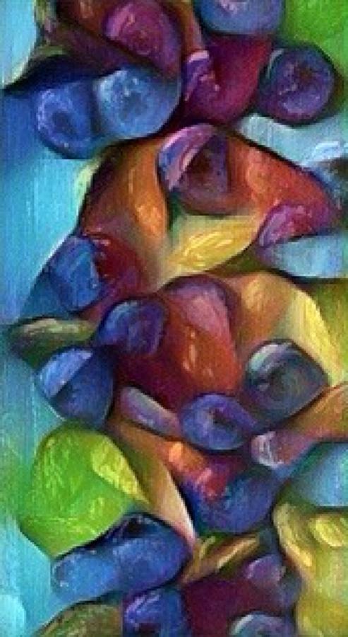 Blueberry abstract Digital Art by Megan Walsh