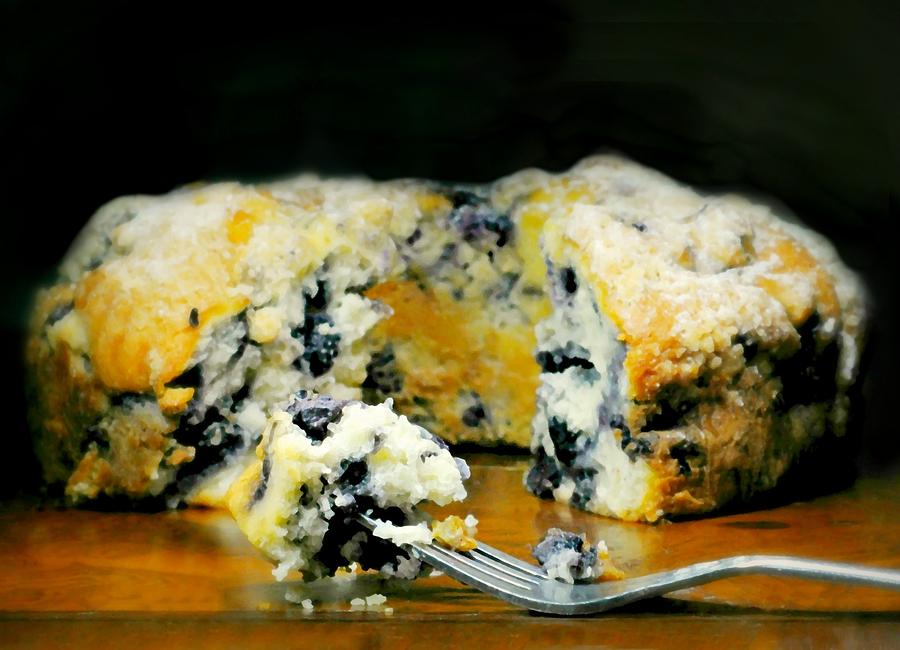 Blueberry Butter Cake Photograph by Diana Angstadt
