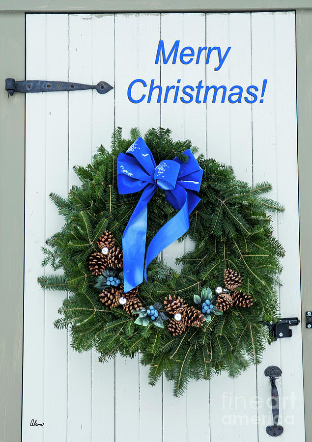 Blueberry Christmas Wreath Photograph by Alana Ranney