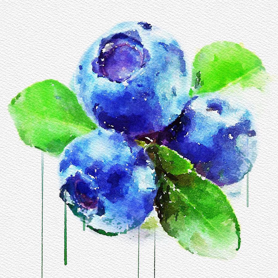 Blueberry Meltdown Digital Art by Tanya Gordeeva
