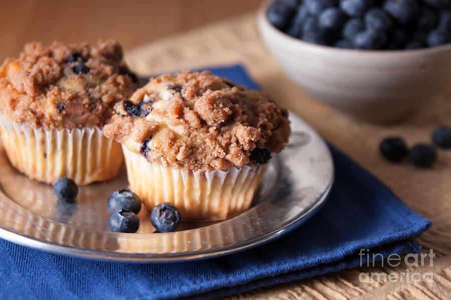 Blueberry Muffins Photograph by Ana V Ramirez
