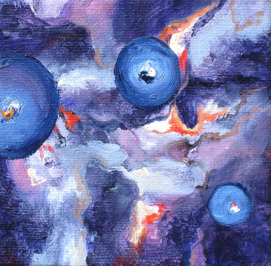 Blueberry Surprise Painting by Vicki Brevell