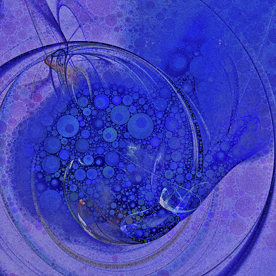 Blueberry Swirl Digital Art by Dana Roper