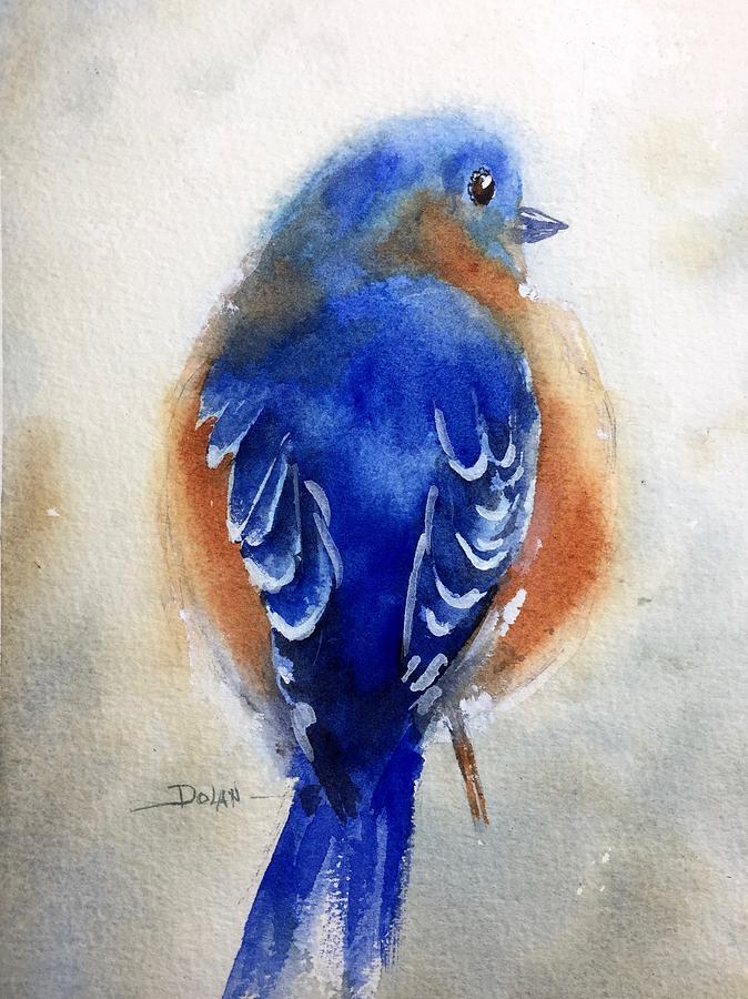 Bluebird #1 Painting by Pat Dolan