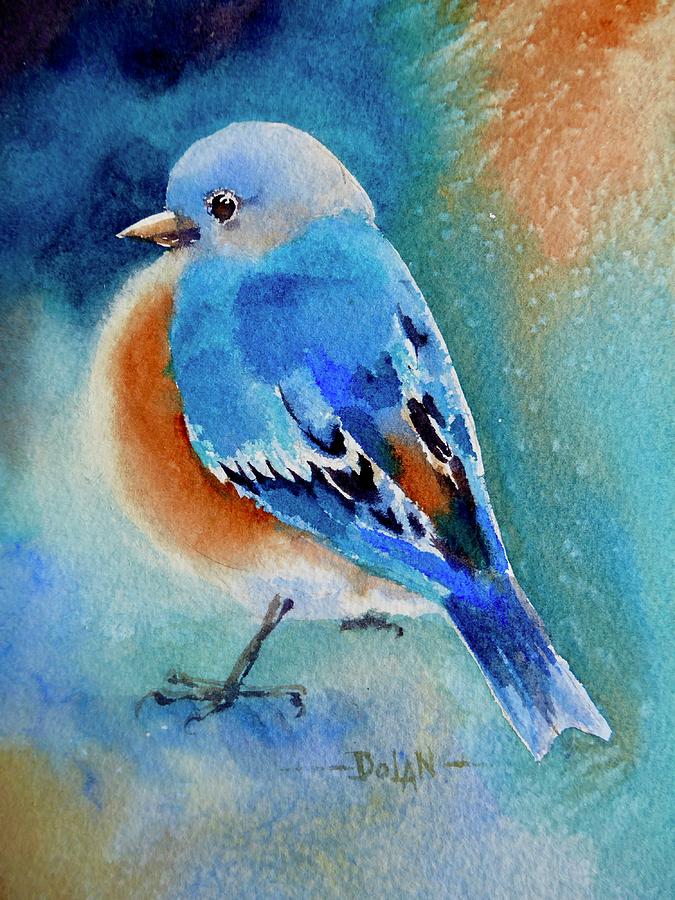 Bluebird #4 Painting by Pat Dolan