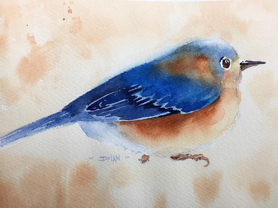 Bluebird #5 Painting by Pat Dolan