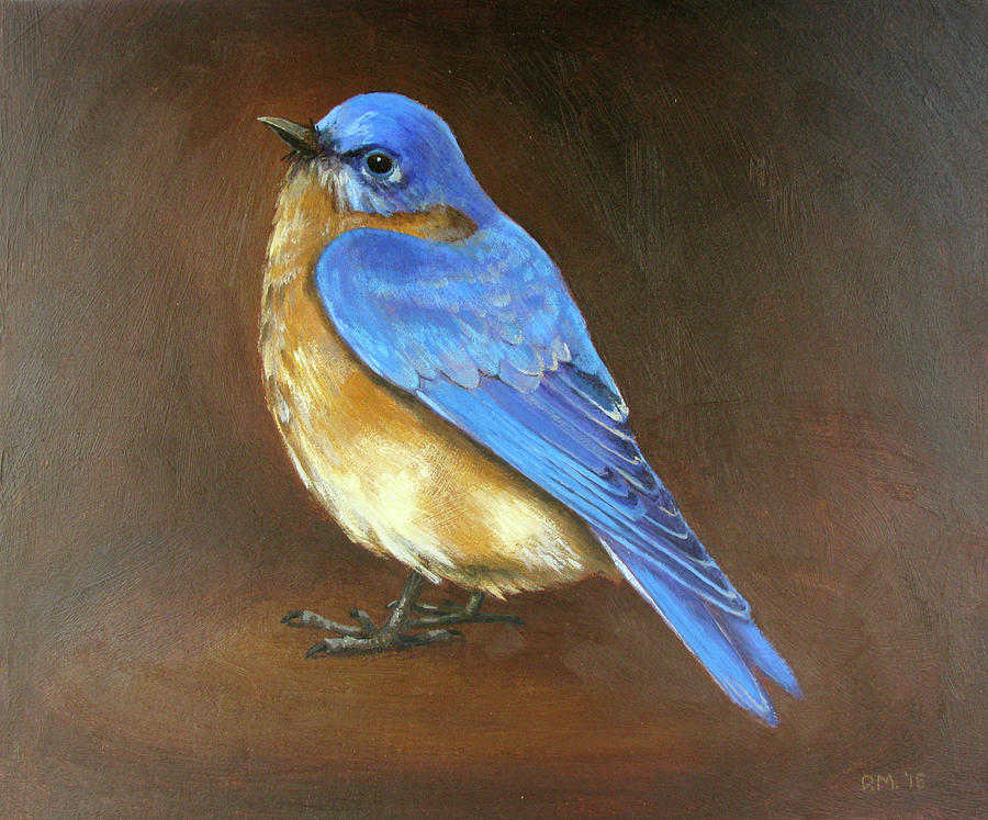 Bluebird Painting by Don Morgan