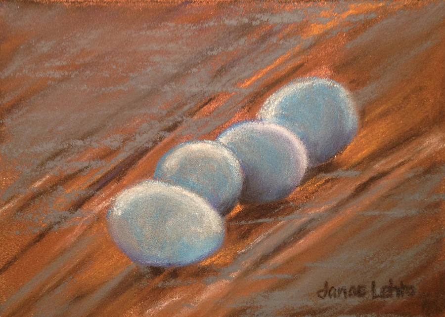 Bluebird Eggs Painting by Janae Lehto