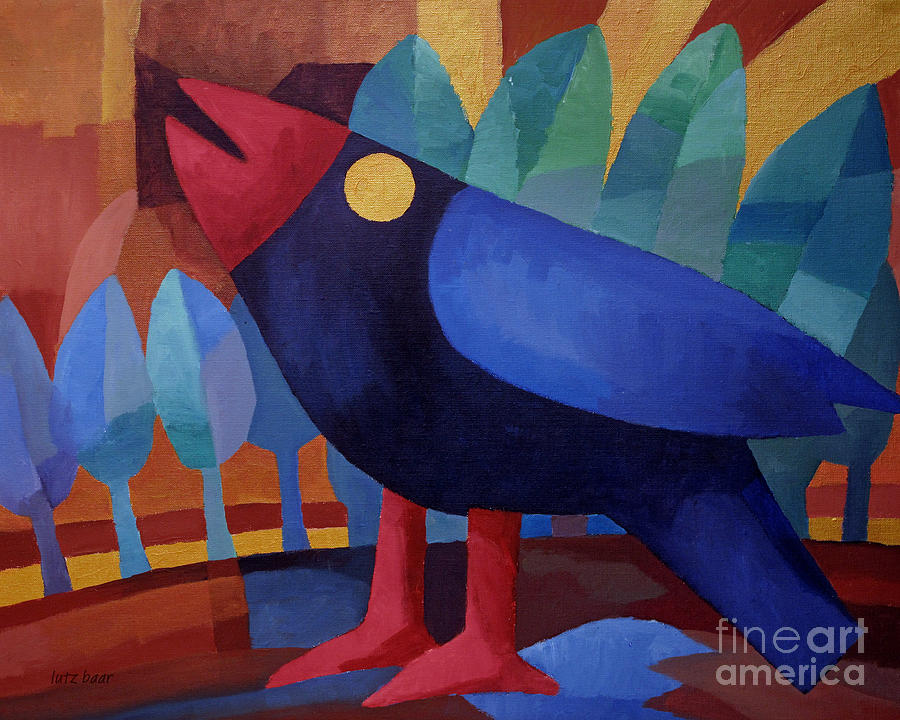 Bluebird Painting by Lutz Baar