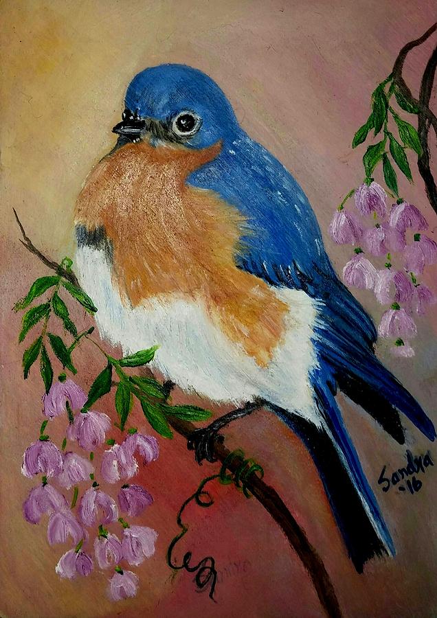 Bluebird Of Spring Painting