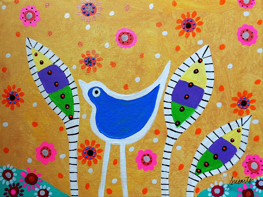 Bluebird Painting by Pristine Cartera Turkus