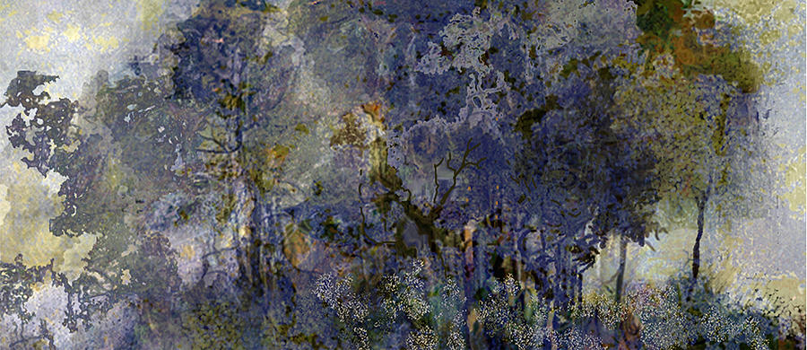 Blue Trees Digital Art - Bluebird by Ruth Bueneman