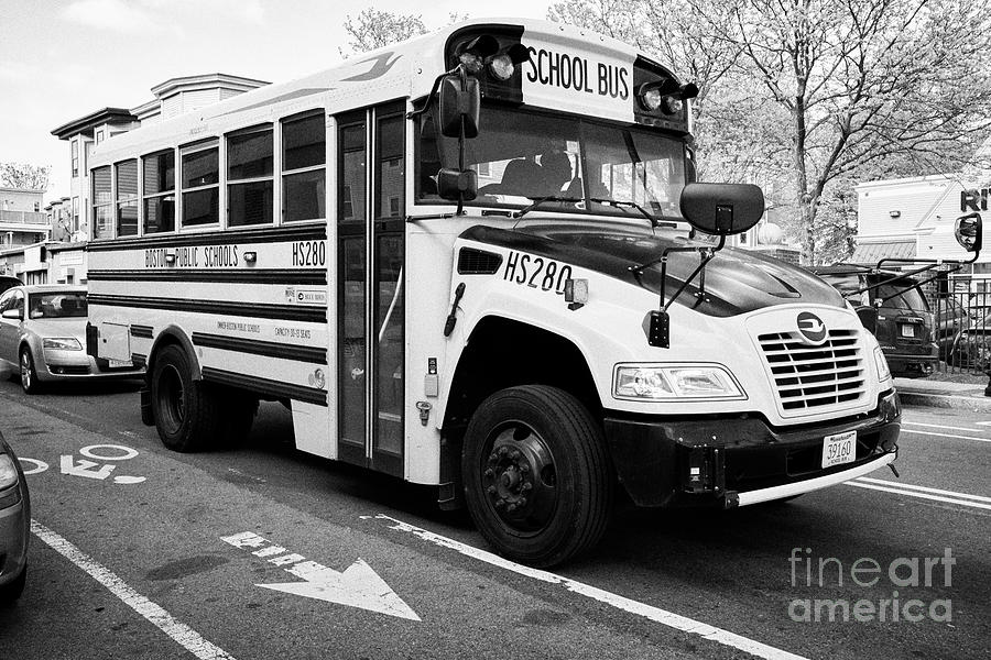 bluebird yellow Boston public schools school bus USA Photograph by Joe ...