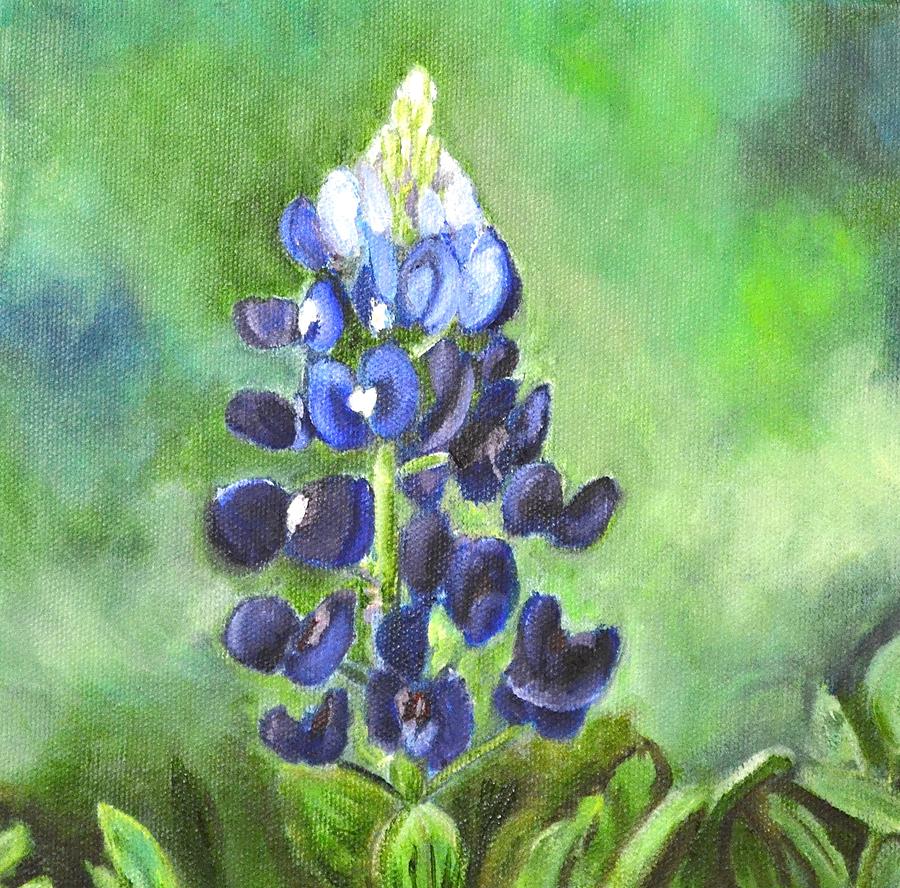Bluebonnet Painting by Melissa Torres