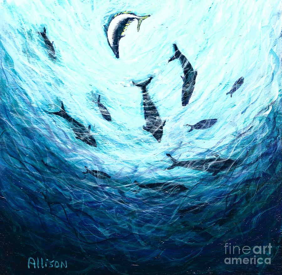 Bluefin Tuna Painting by Allison Constantino
