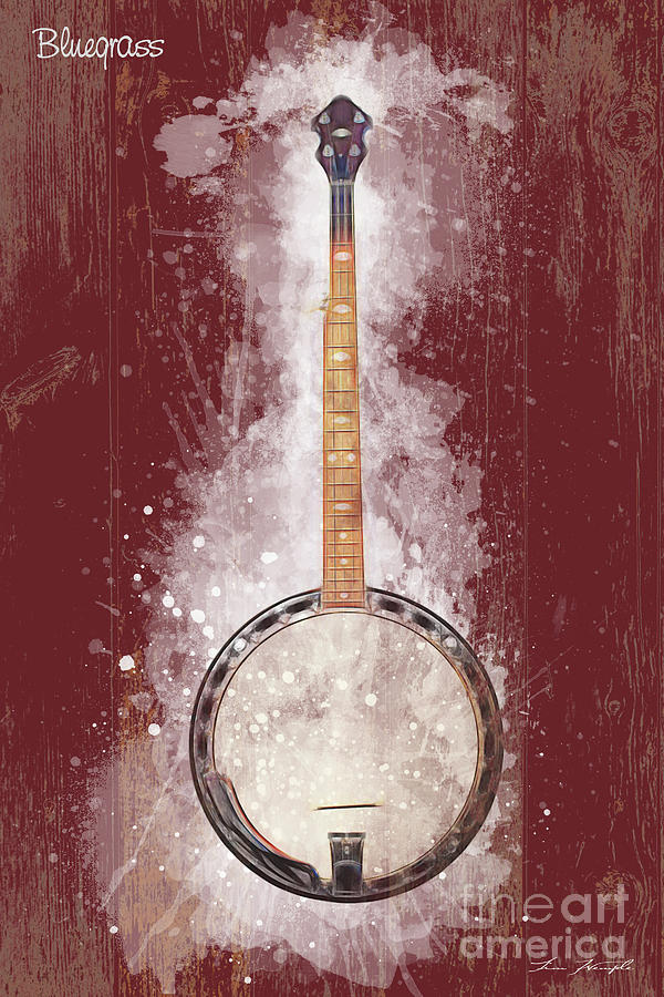 Bluegrass Banjo Digital Art by Tim Wemple