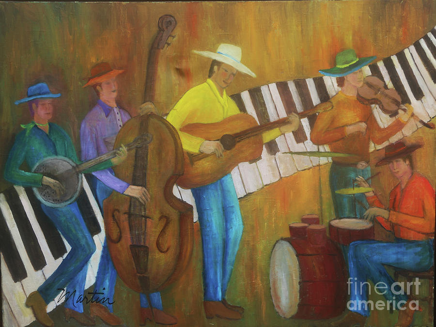 Bluegrass Jazz Sextet Painting