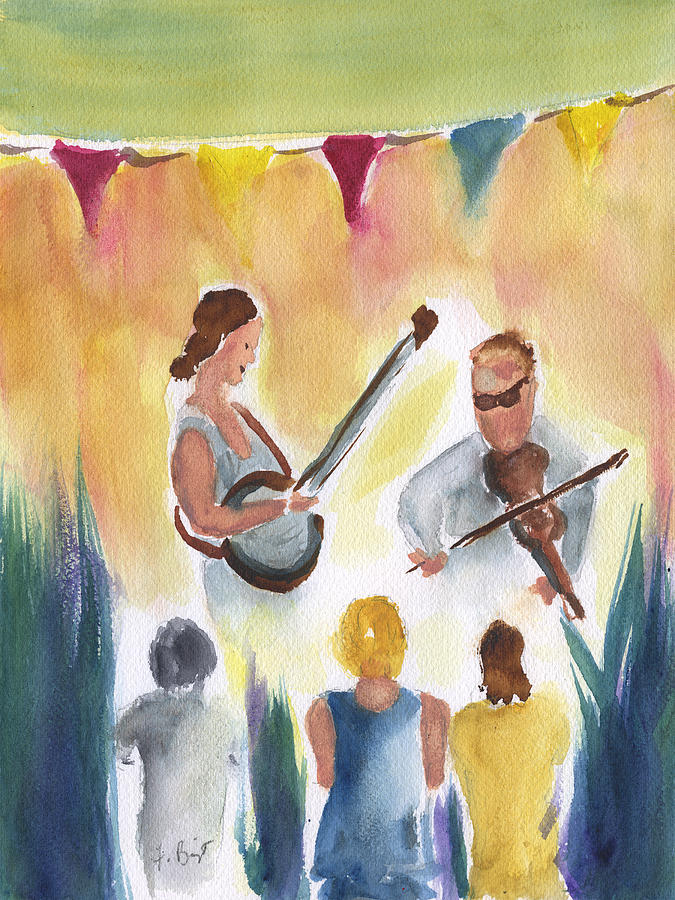 Bluegrass Reception Painting by Frank Bright
