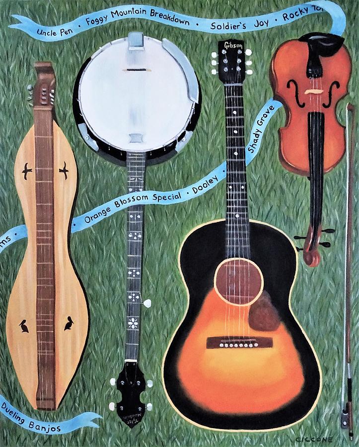 Bluegrass Tribute Painting by Jill Ciccone Pike