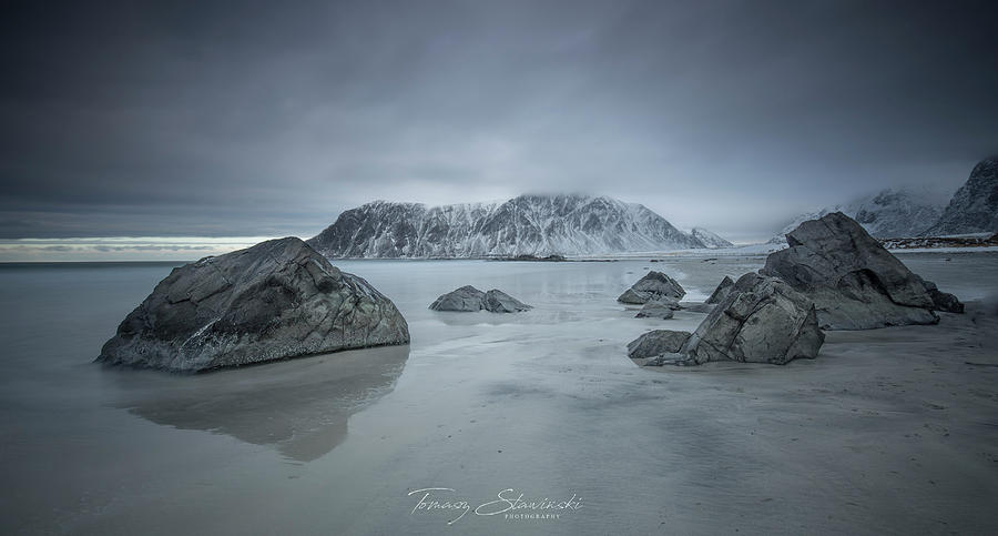 Lofoten Photograph - Bluehours by Tomasz Slawinski Lofoten Photograph - Bluehours by Tomasz Slawinski