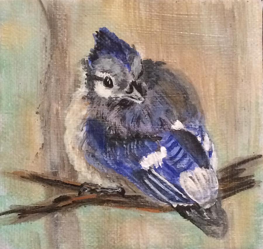 Bluejay Painting by Julia Atkins - Fine Art America