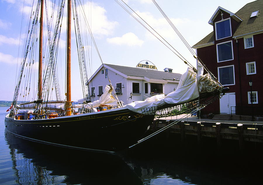 Bluenose II at Historic Properties Halifax Nova Scotia Photograph by Gary Corbett