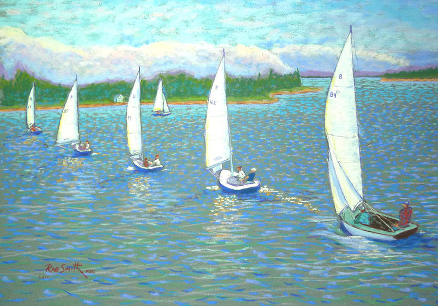 Bluenose sailpast  Part two  Pastel by Rae  Smith PSC