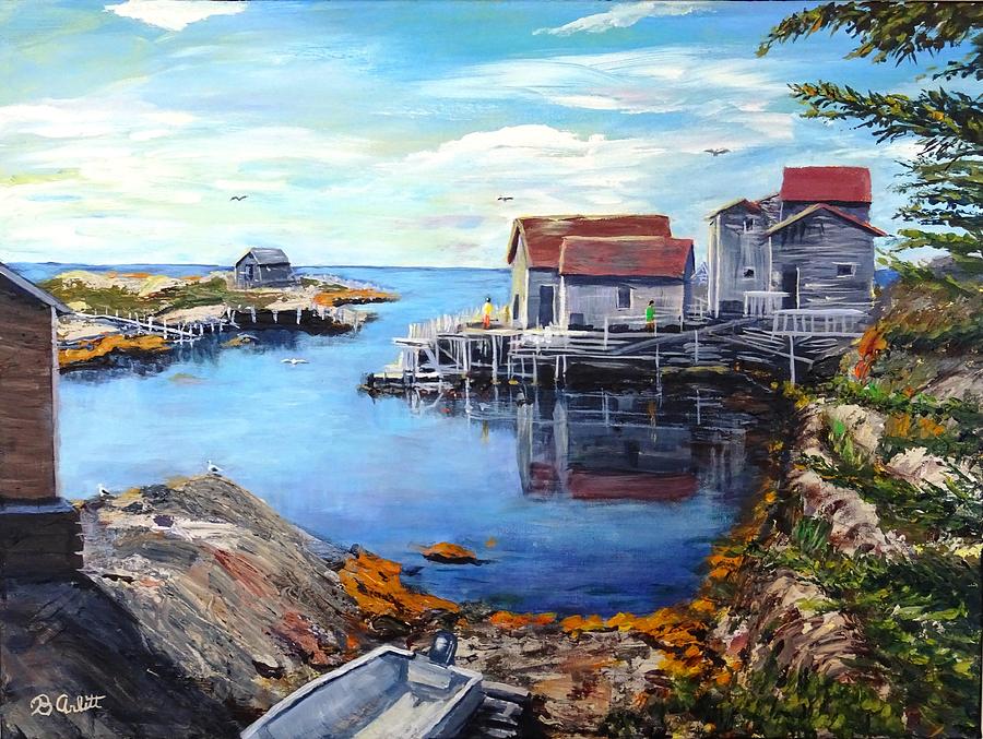 Bluerocks Harbour Painting by Brent Arlitt