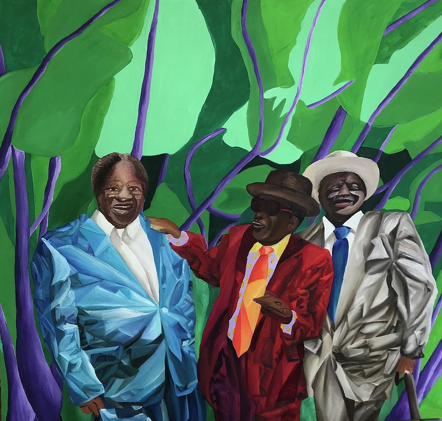 Blues Brothers - BB King, John Lee Hooker and William Dixon Painting by  Dayo Adelaja - Fine Art America