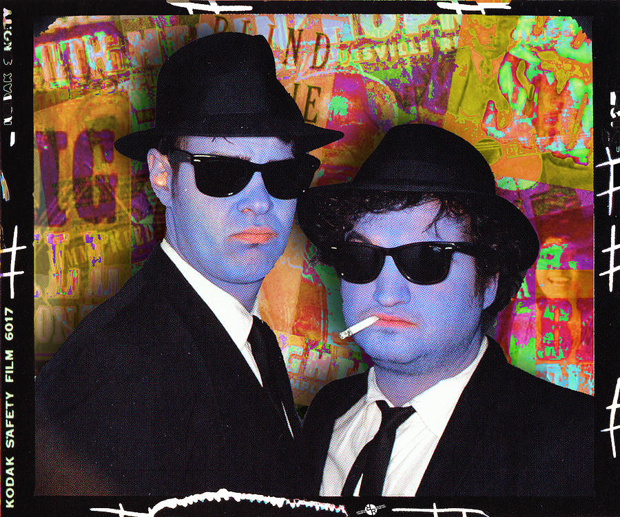 Blues Brothers Gold Painting by Tony Rubino