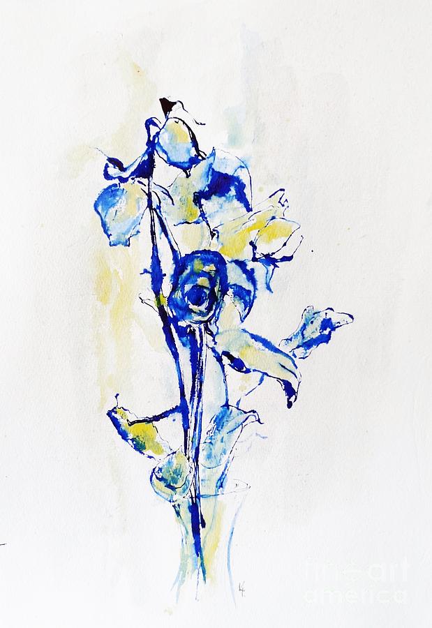 Blues Painting by Karina Plachetka