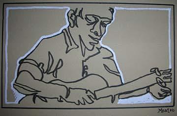 Blues Man 9 5x7inch Drawing by Meat-Jeffery Paul Gadbois Blues Man 9 5x7inch Drawing by Meat-Jeffery Paul Gadbois