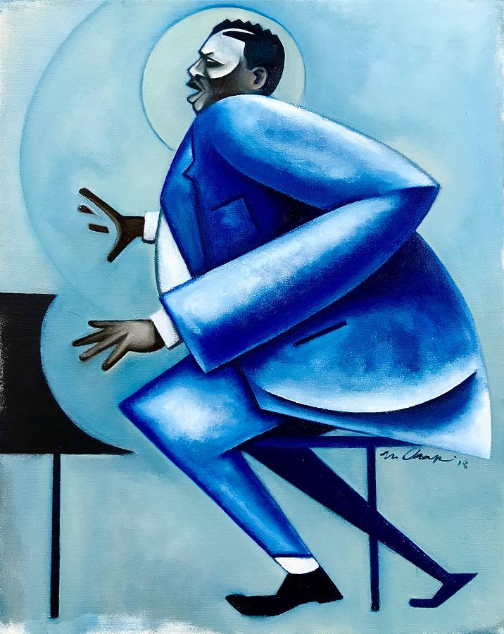 Blues/ Oscar Painting by Martel Chapman