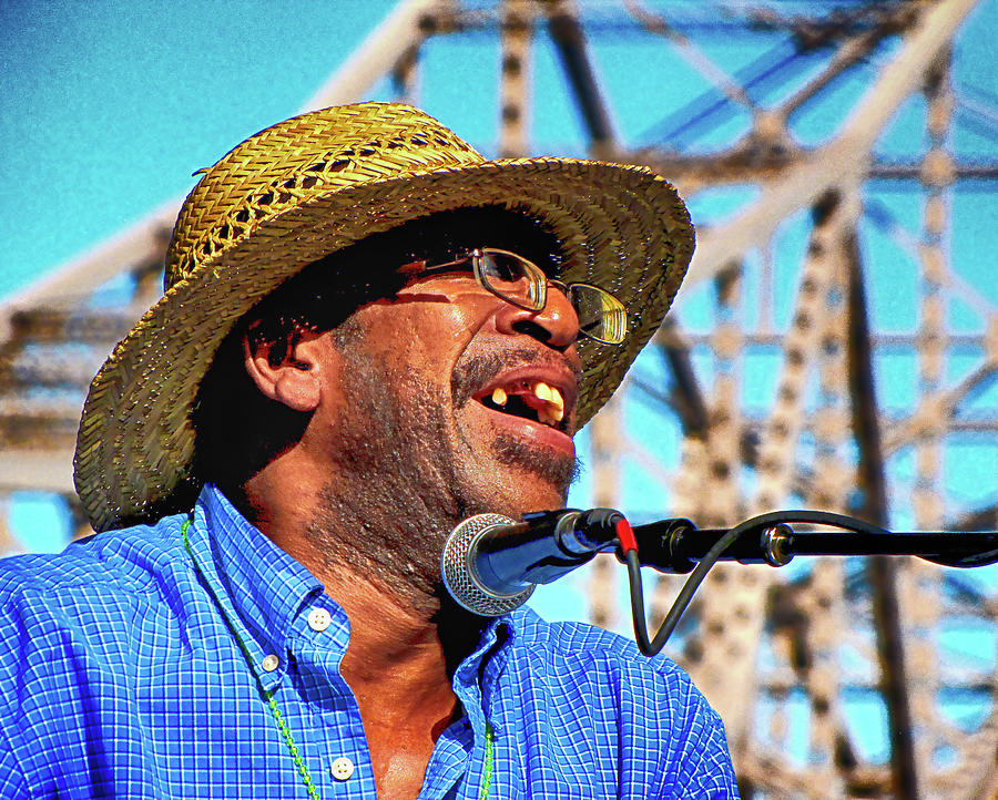 Blues Singer Under the King Bridge Photograph by C H Apperson