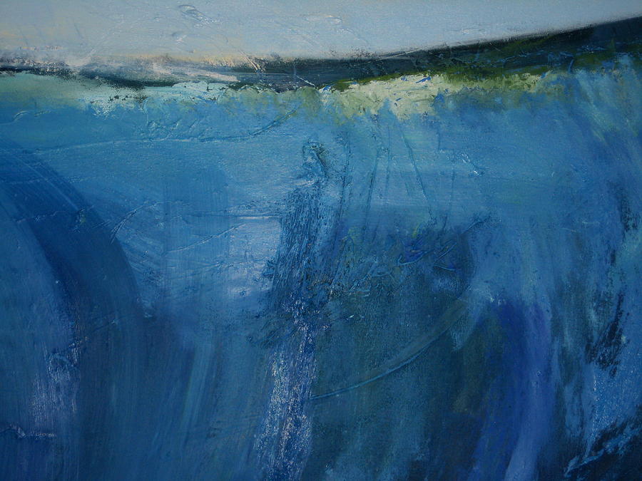 Abstract Painting - Bluesea by Judy  Blundell