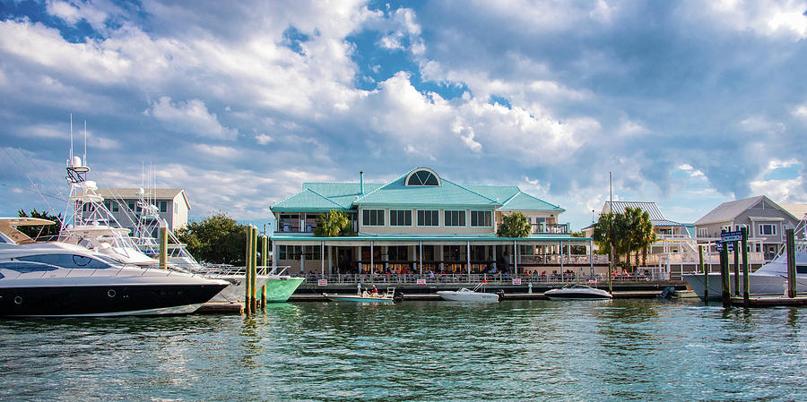 Bluewater Restaurant, Wrightsville Beach Photograph by Connie Mitchell ...