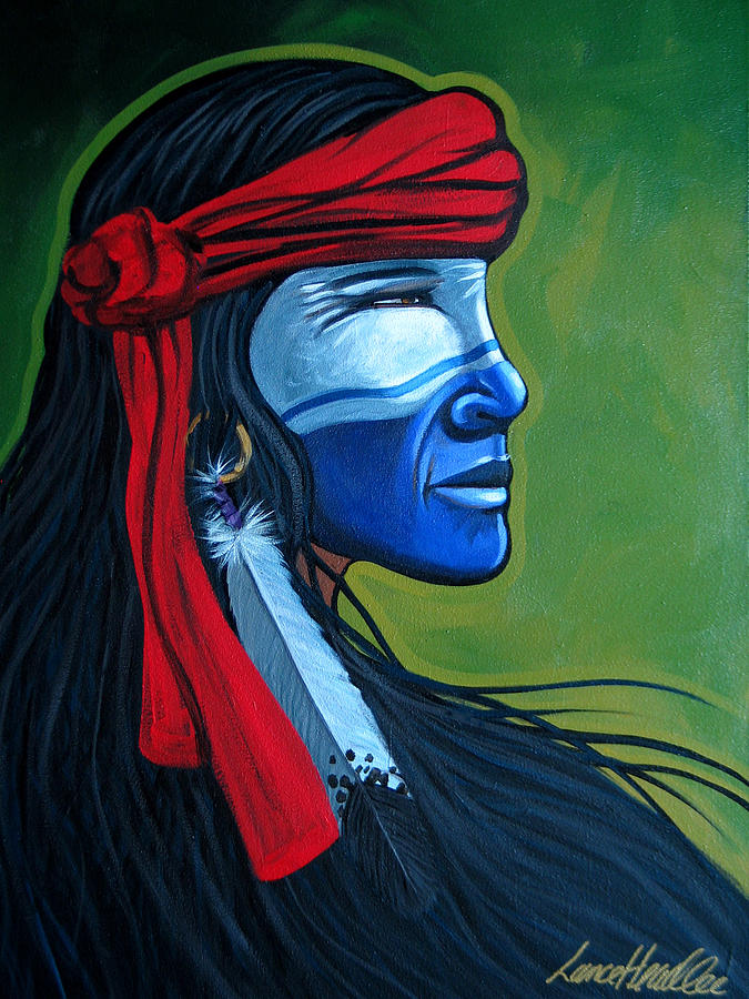 BluFace Painting by Lance Headlee