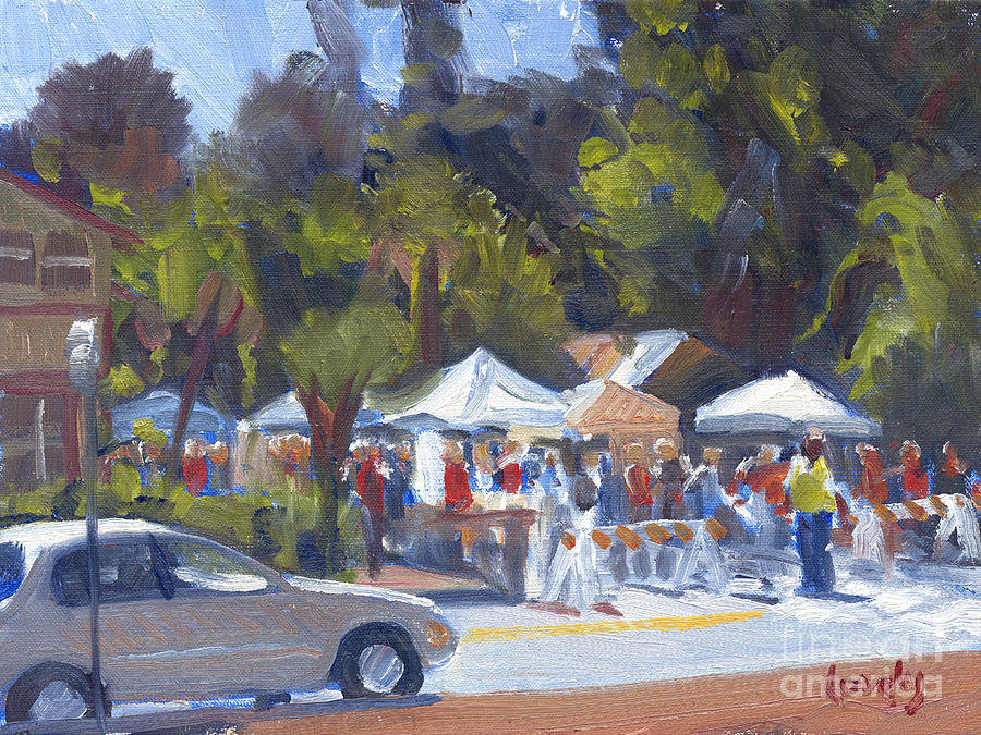 Bluffton Art Fair Painting by Candace Lovely