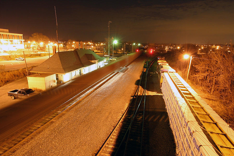 Blur of the train Photograph by Joseph C Hinson