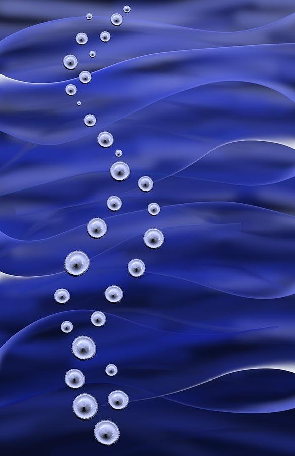 Blurred Lines 03 - Aquatic Emissions Digital Art by Joe Burgess