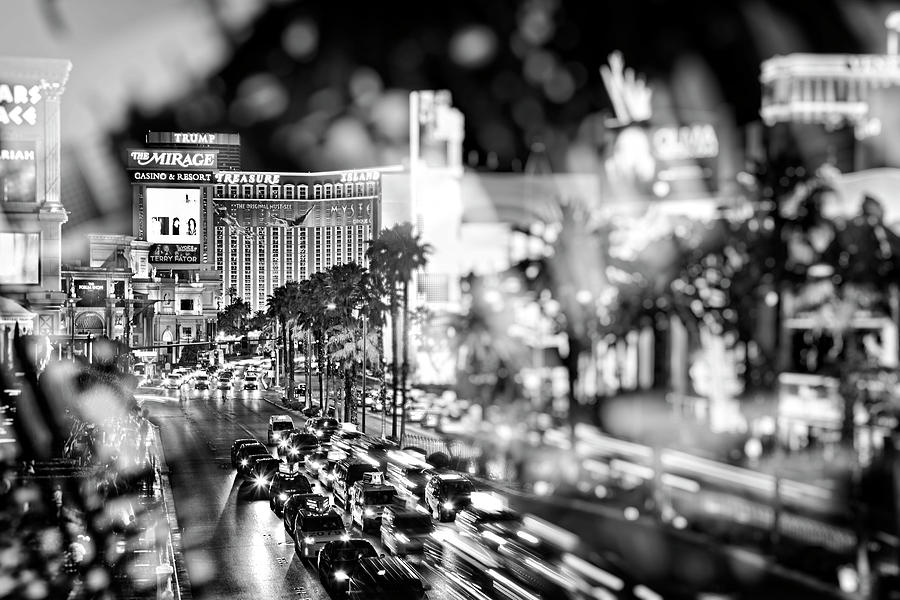 Las Vegas Photograph - Blurry Vegas Nights III by Ricky Barnard