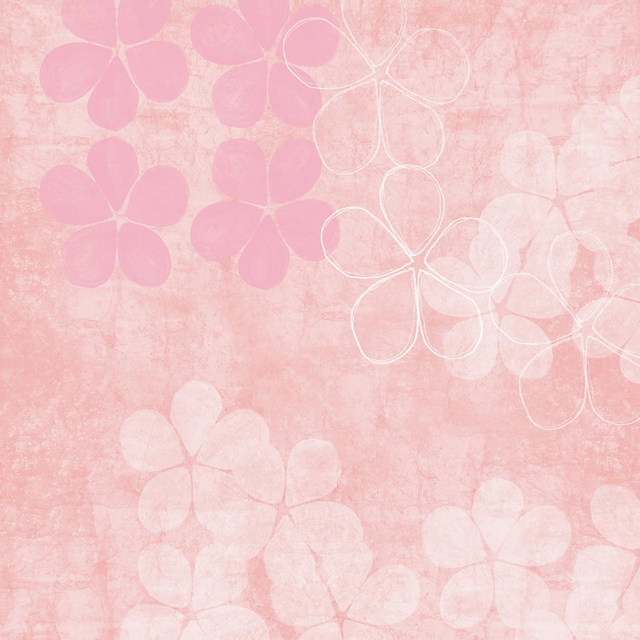 Blush Blossoms 1- Art by Linda Woods Mixed Media by Linda Woods Blush Blossoms 1- Art by Linda Woods Mixed Media by Linda Woods