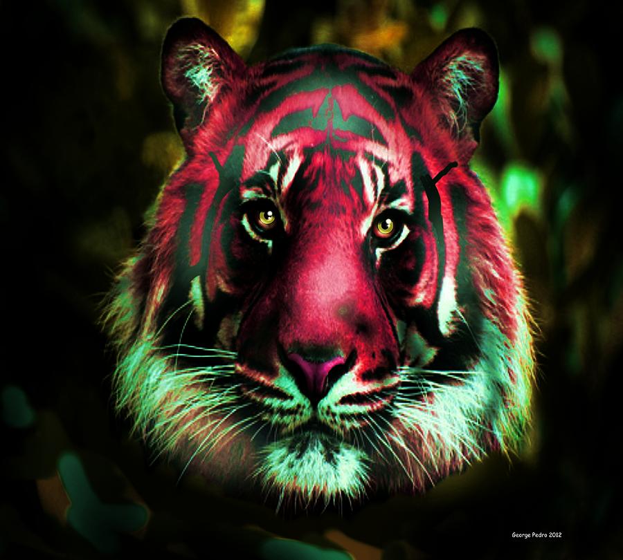 Blushing Tiger Photograph by George Pedro Blushing Tiger Photograph by George Pedro