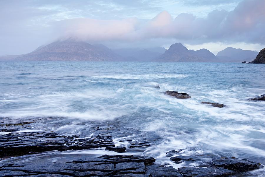 Blustery weather at Elgol Photograph by Stephen Taylor