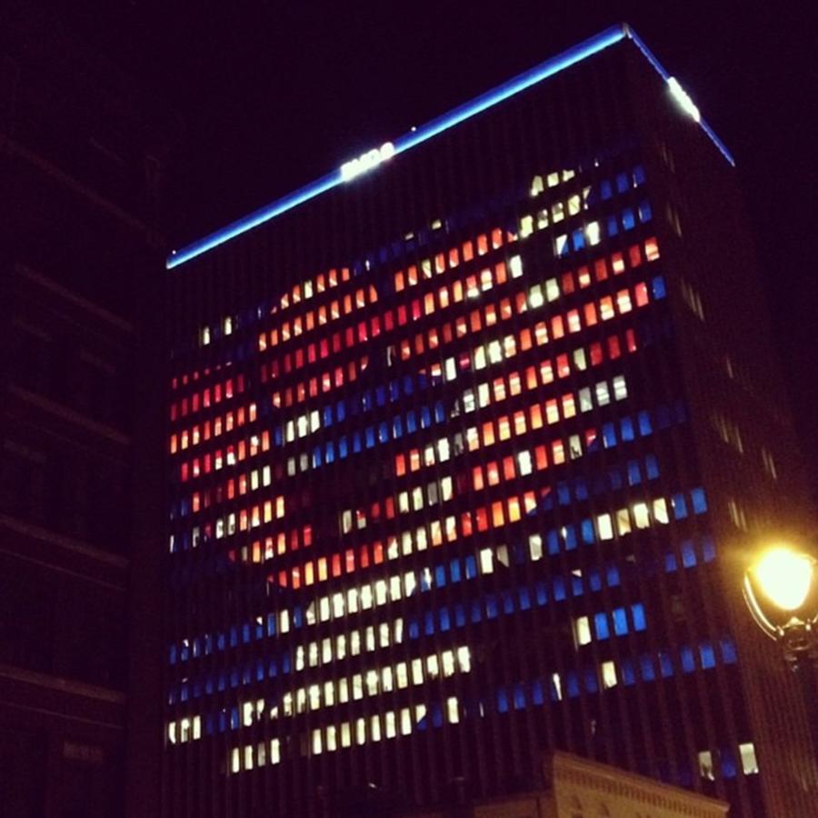 Summer Photograph - Bmo Building In The Summerfest Mood! by Brianna Kilgore