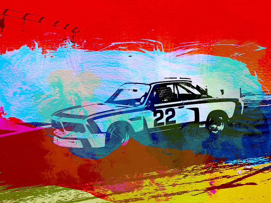 Car Painting - BMW 3.0 CSL Racing by Naxart Studio