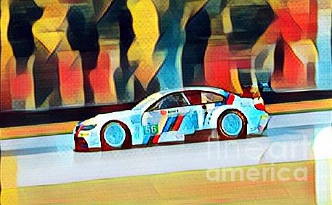 Sports Painting - BMW Blast by Douglas Sacha