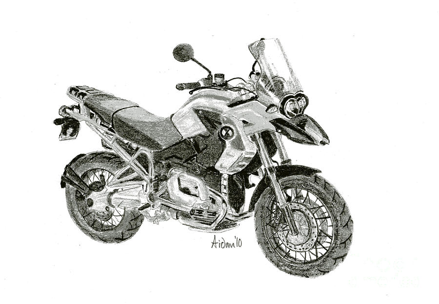 Bmw Gs1200 Drawing By Aidan Latham