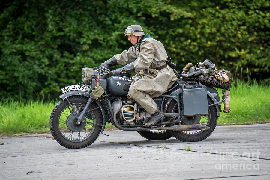 BMW military motorcycle Photograph by Arterra Picture Library