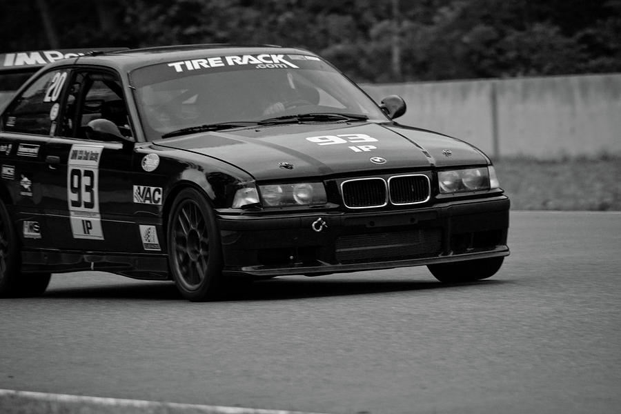 BMW Tire Rack 93 on Track Photograph by Mike Martin
